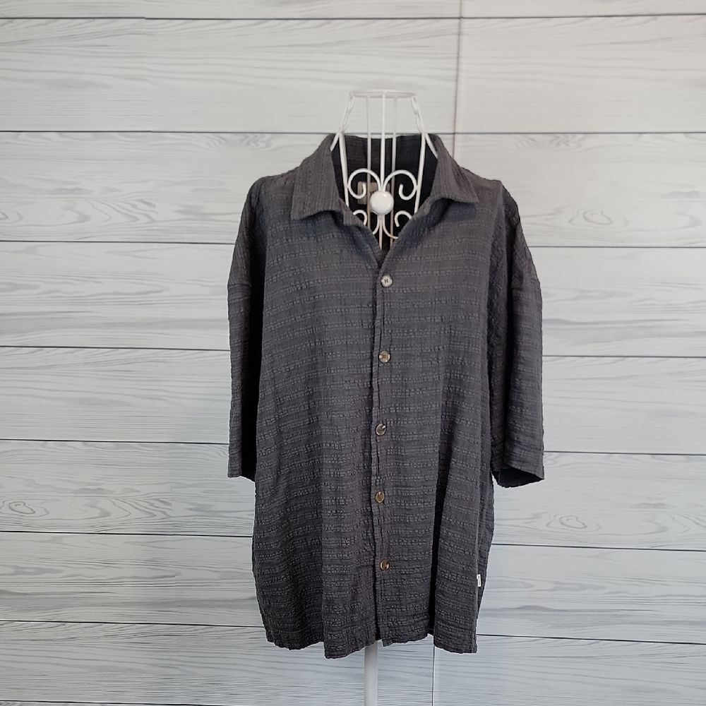 Rythm Original Button Down Shirt Short Sleeve Mens Size XL
